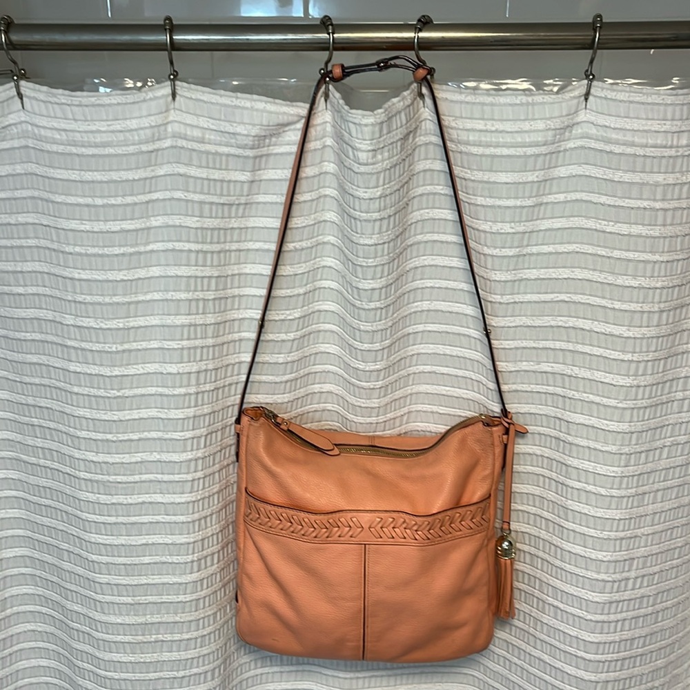 Cole Haan Pebbled Leather Adjustable Strap Crossbody